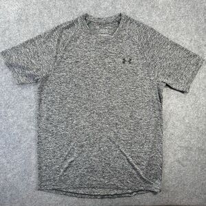 Under Armour Shirt Mens Medium Gray The Tech Tee Loose Raglan Athletic Gym Top